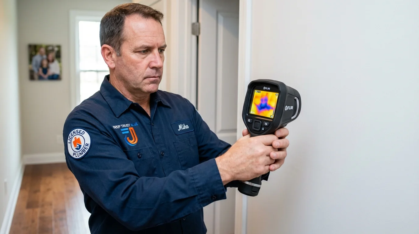 Thermal imaging leak detection by Johns Plumbing LLC in Pevely